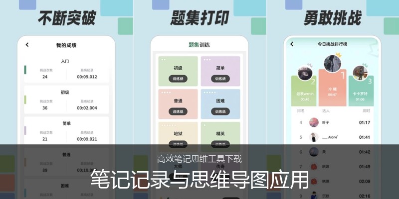 笔记记录与思维导图应用