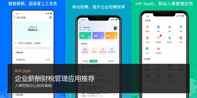 企业薪酬财税管理应用推荐