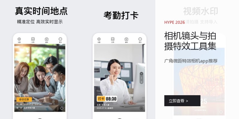 相机镜头与拍摄特效工具集