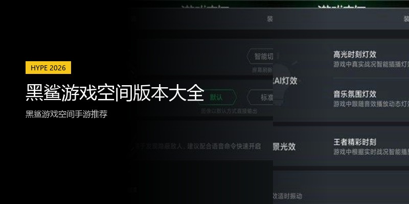 黑鲨游戏空间版本大全
