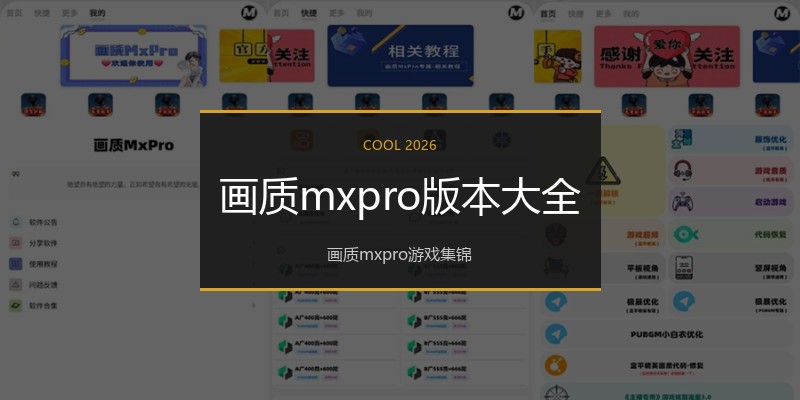 画质mxpro版本大全