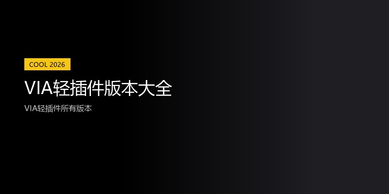 VIA轻插件版本大全