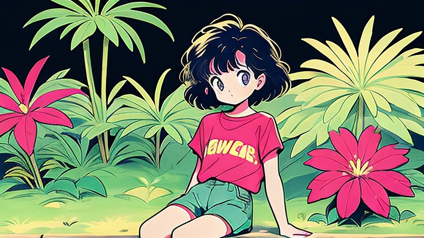 粉彩女孩