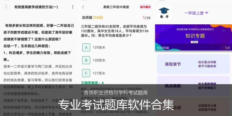 专业考试题库软件合集