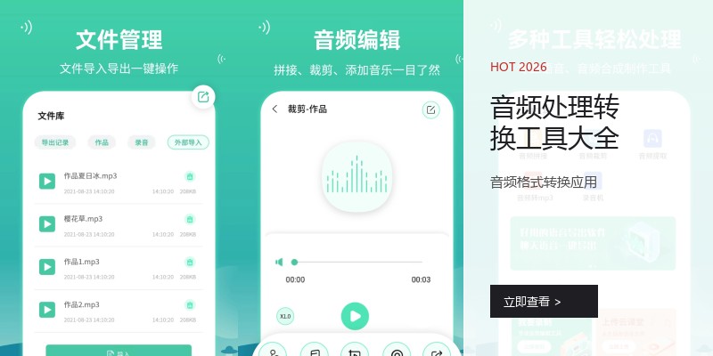 音频处理转换工具大全