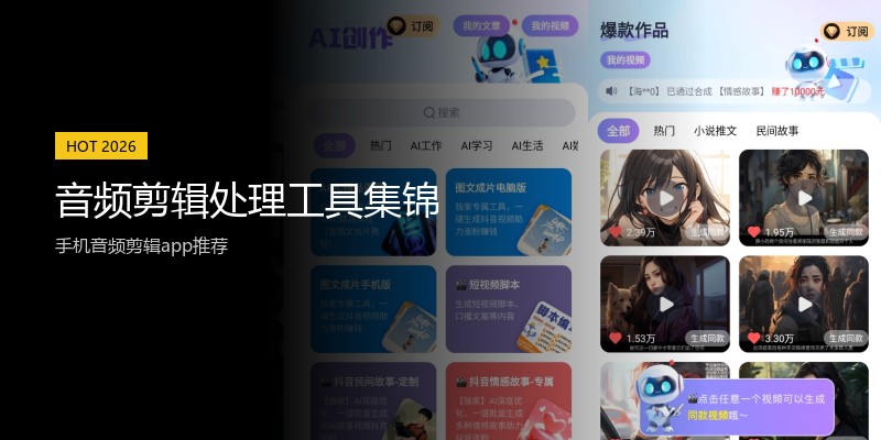 音频剪辑处理工具集锦