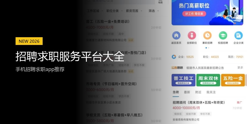 招聘求职服务平台大全