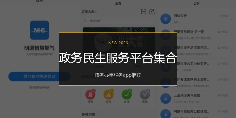政务民生服务平台集合