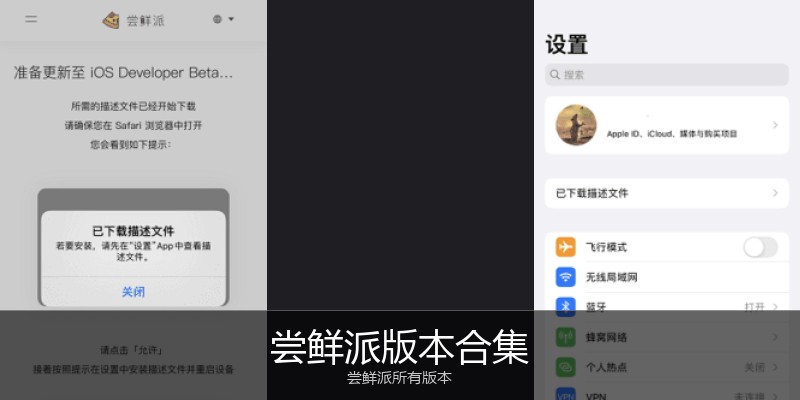 尝鲜派版本合集