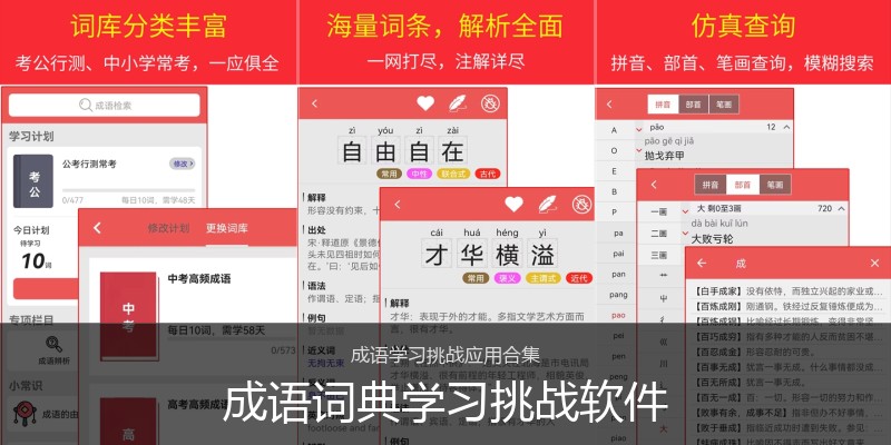 成语词典学习挑战软件