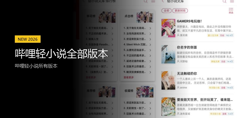 哔哩轻小说全部版本