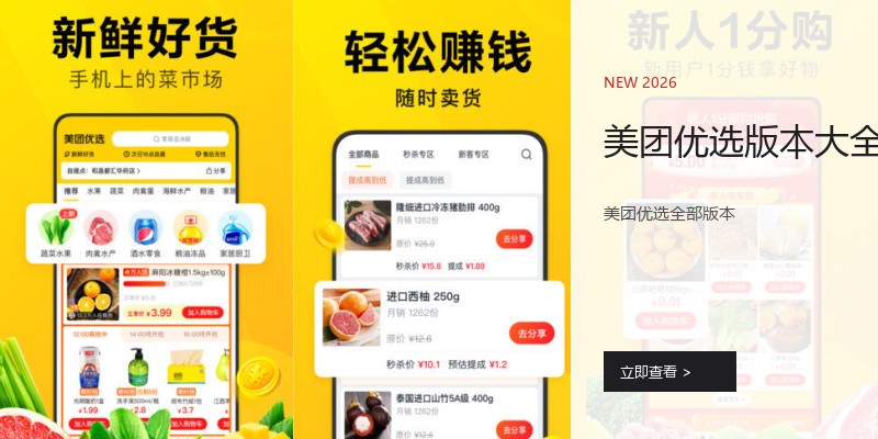 美团优选版本大全
