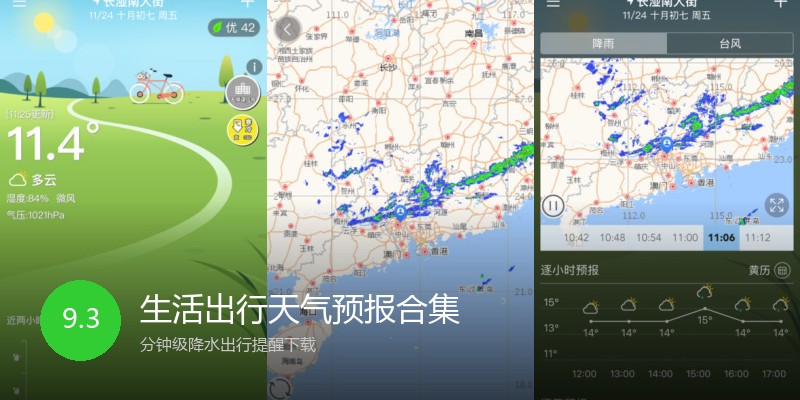 生活出行天气预报合集