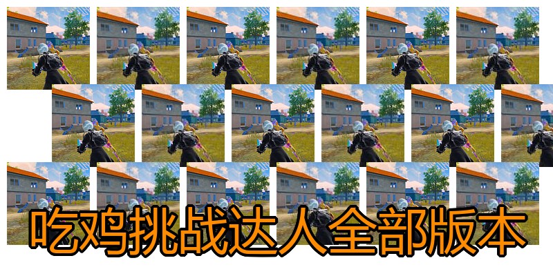 吃鸡挑战达人全部版本