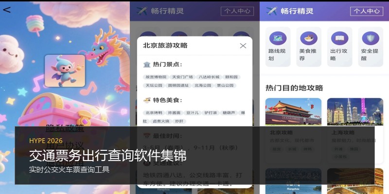 交通票务出行查询软件集锦