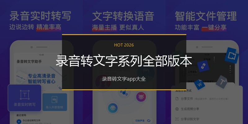 录音转文字系列全部版本