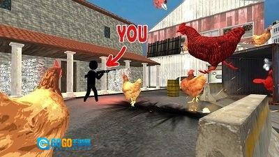 射击公鸡图1