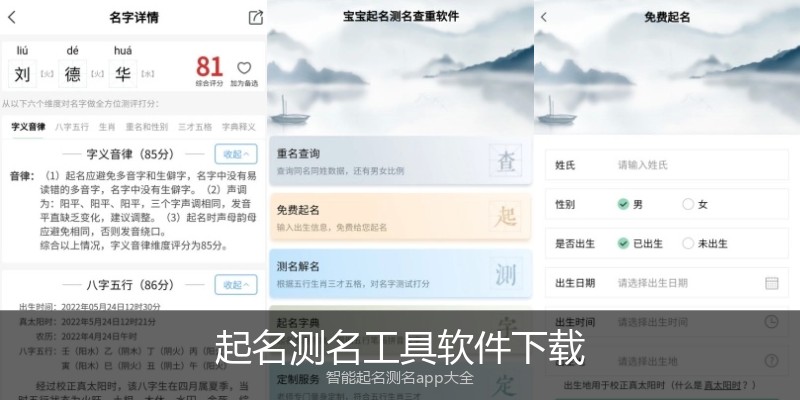 起名测名工具软件下载
