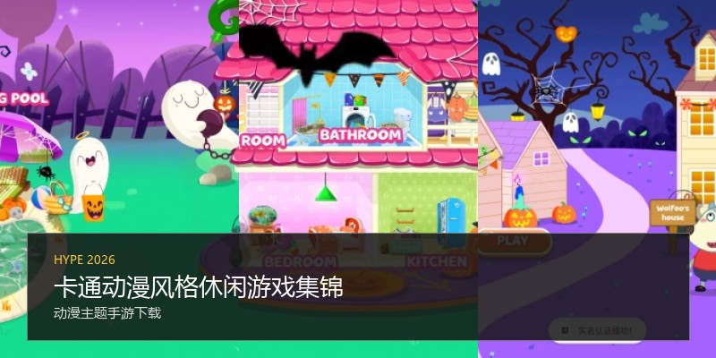 卡通动漫风格休闲游戏集锦