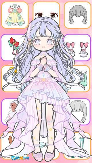 粉彩少女学院派图1