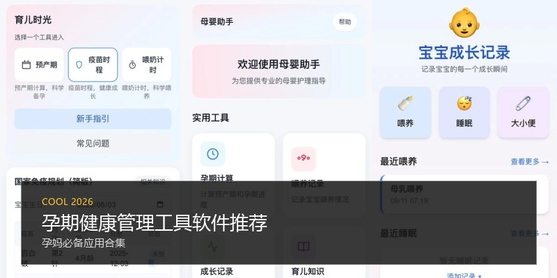 孕期健康管理工具软件推荐