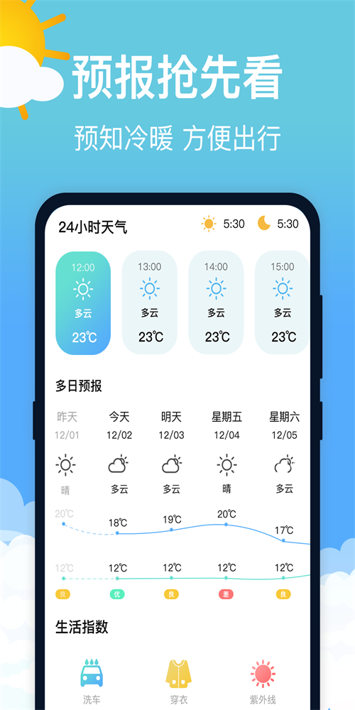 萌兔天气预报安卓版图3