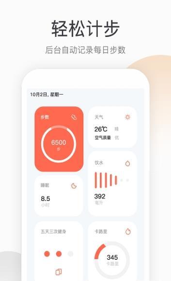 运动健康计步器通用版图1