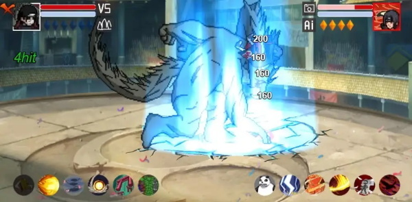 像素火影红面具安卓免费版图1