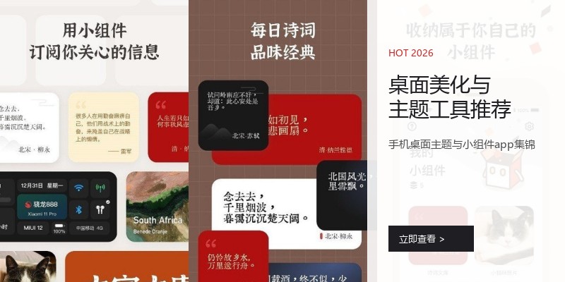 桌面美化与主题工具推荐