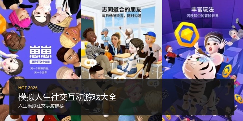 模拟人生社交互动游戏大全