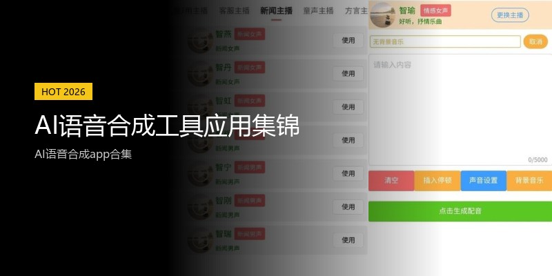 AI语音合成工具应用集锦