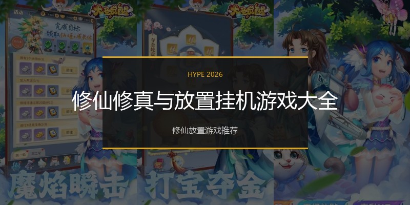 修仙修真与放置挂机游戏大全