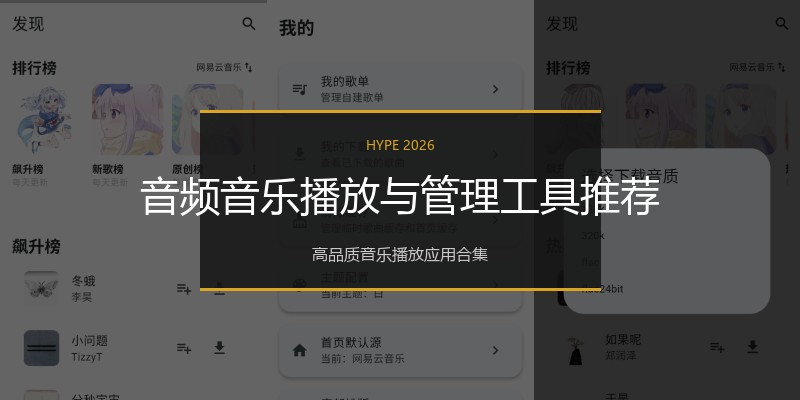 音频音乐播放与管理工具推荐
