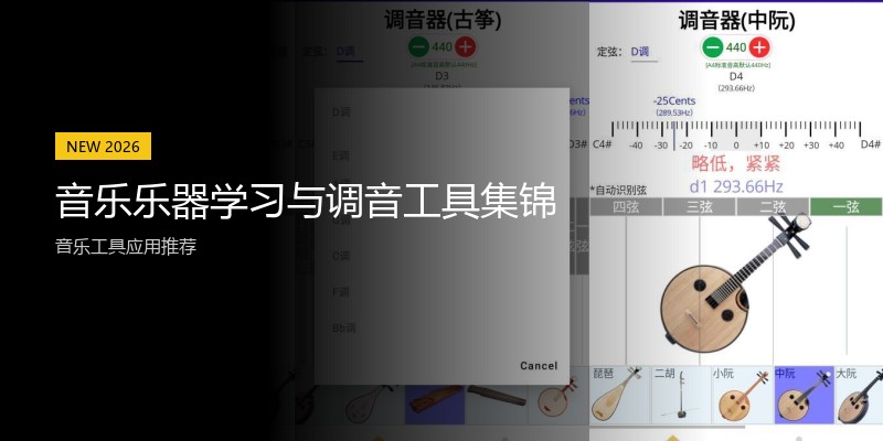 音乐乐器学习与调音工具集锦