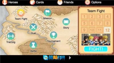 英雄大作战X全英雄999卡牌版图1