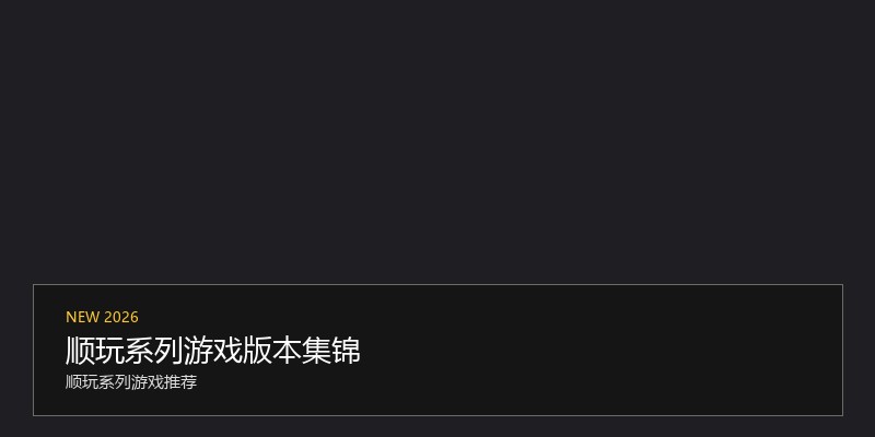 顺玩系列游戏版本集锦