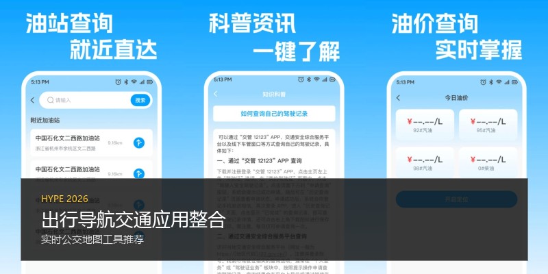 出行导航交通应用整合