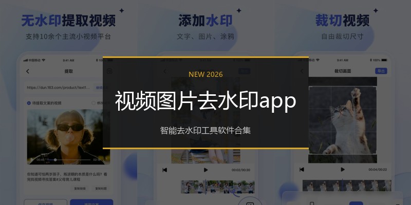视频图片去水印app