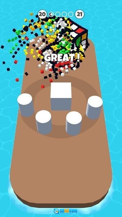 一条蛇撞方块图1