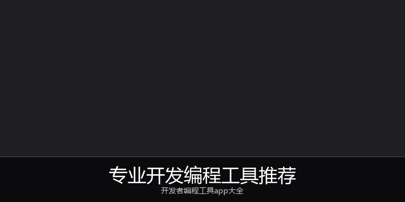 专业开发编程工具推荐