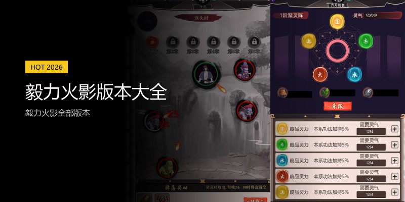毅力火影版本大全