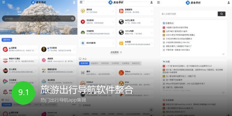 旅游出行导航软件整合