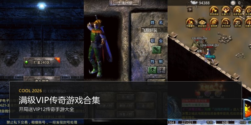 满级VIP传奇游戏合集