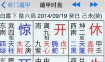 奇门遁甲排盘