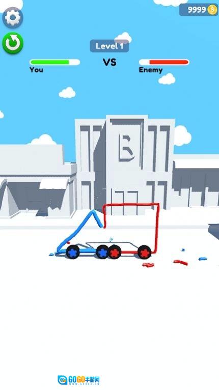 绘制汽车战斗3D(Car Fight 3D)手机最新版图1