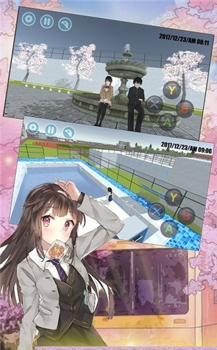樱花高校恋爱模拟器3d官方正版图1