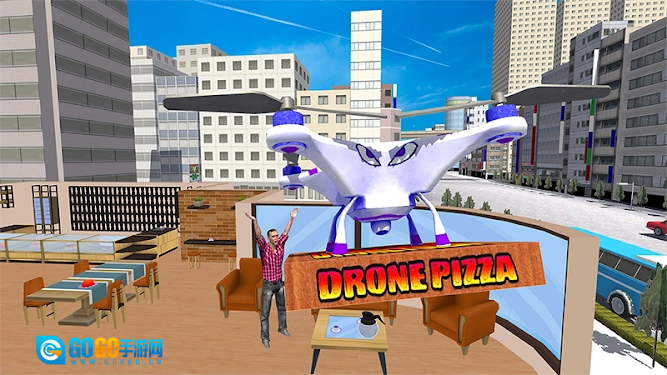 无人机飞行比萨送货员(Drone Fly Pizza Delivery)游戏官方版图2