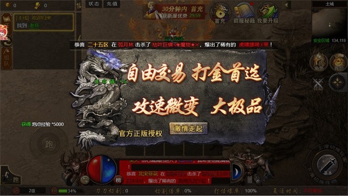 新誓记传奇打金版图3