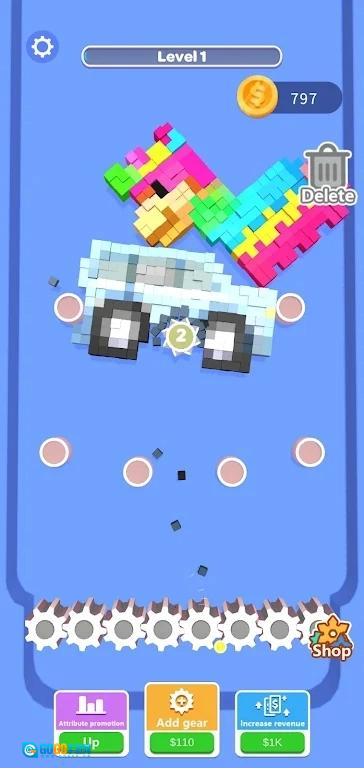 像素碾碎3D(PixelCrush3D)手游免费版图1