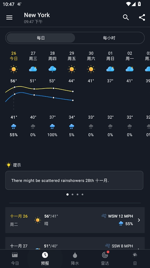 1Weather安卓免费版图4